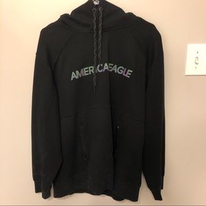 black reflective AE hoodie
